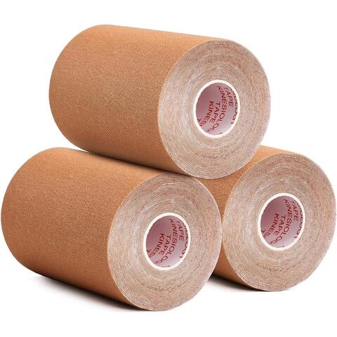 3 Pack Water Resistant Muscle Support Adhesive Kinesiology Tape