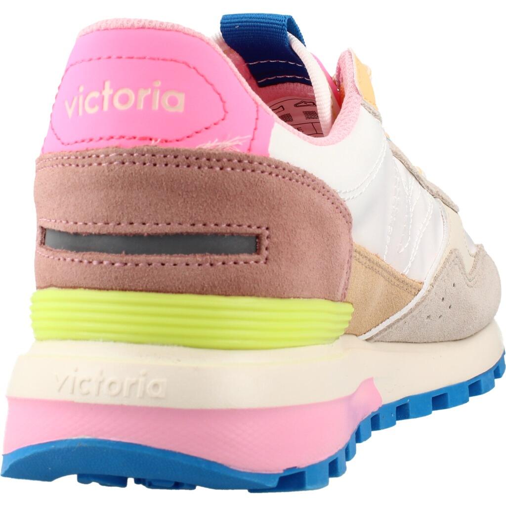 Zapatillas Mujer Victoria Luna Nylon & Serraje Blanco 3/6