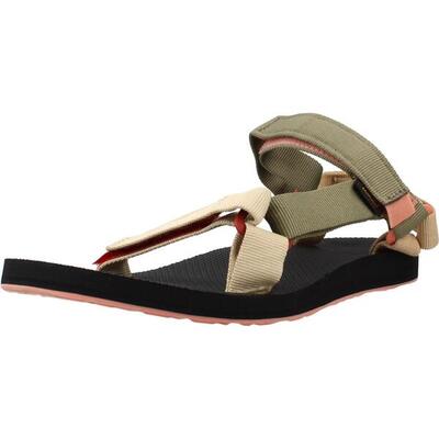 Platte sandalen dames teva groen