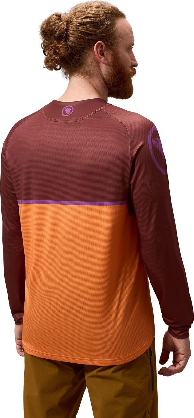 Dżersej z długim rękawem Endura SingleTrack Core Printed