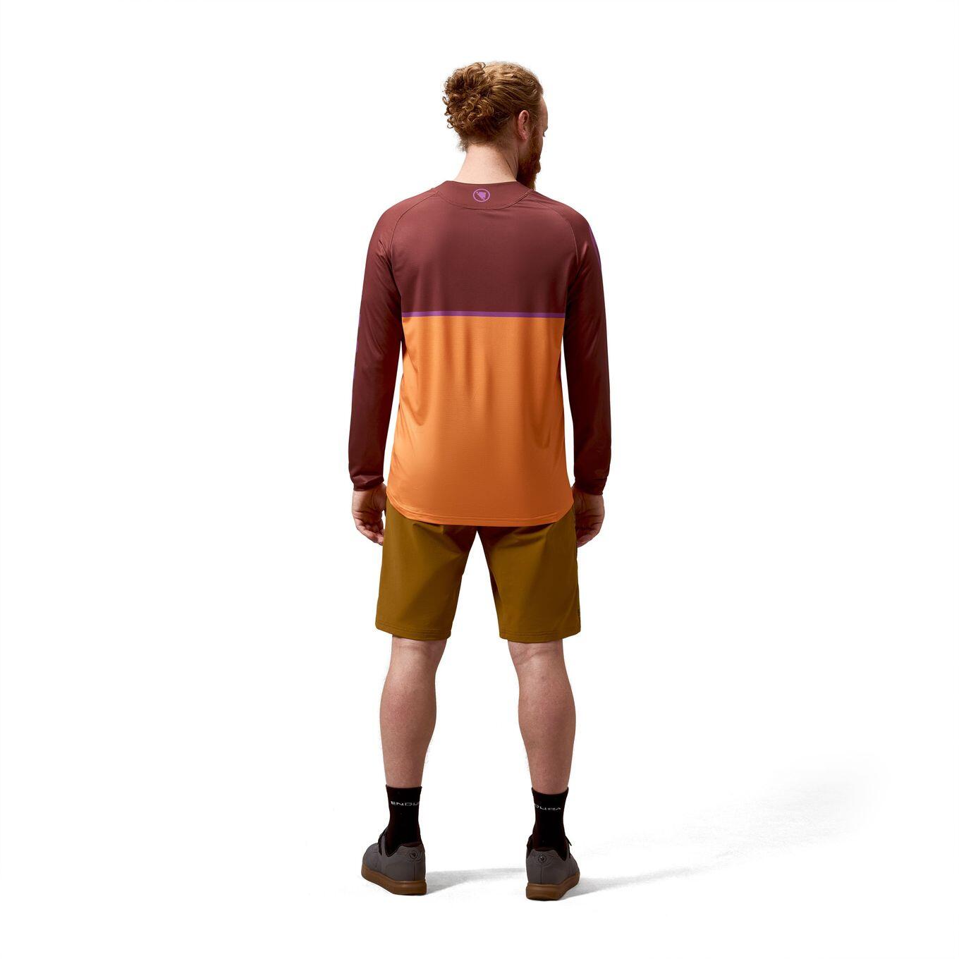 Attente Image - Maillot Manches Longues Endura Core Printed Orange Homme 4/6