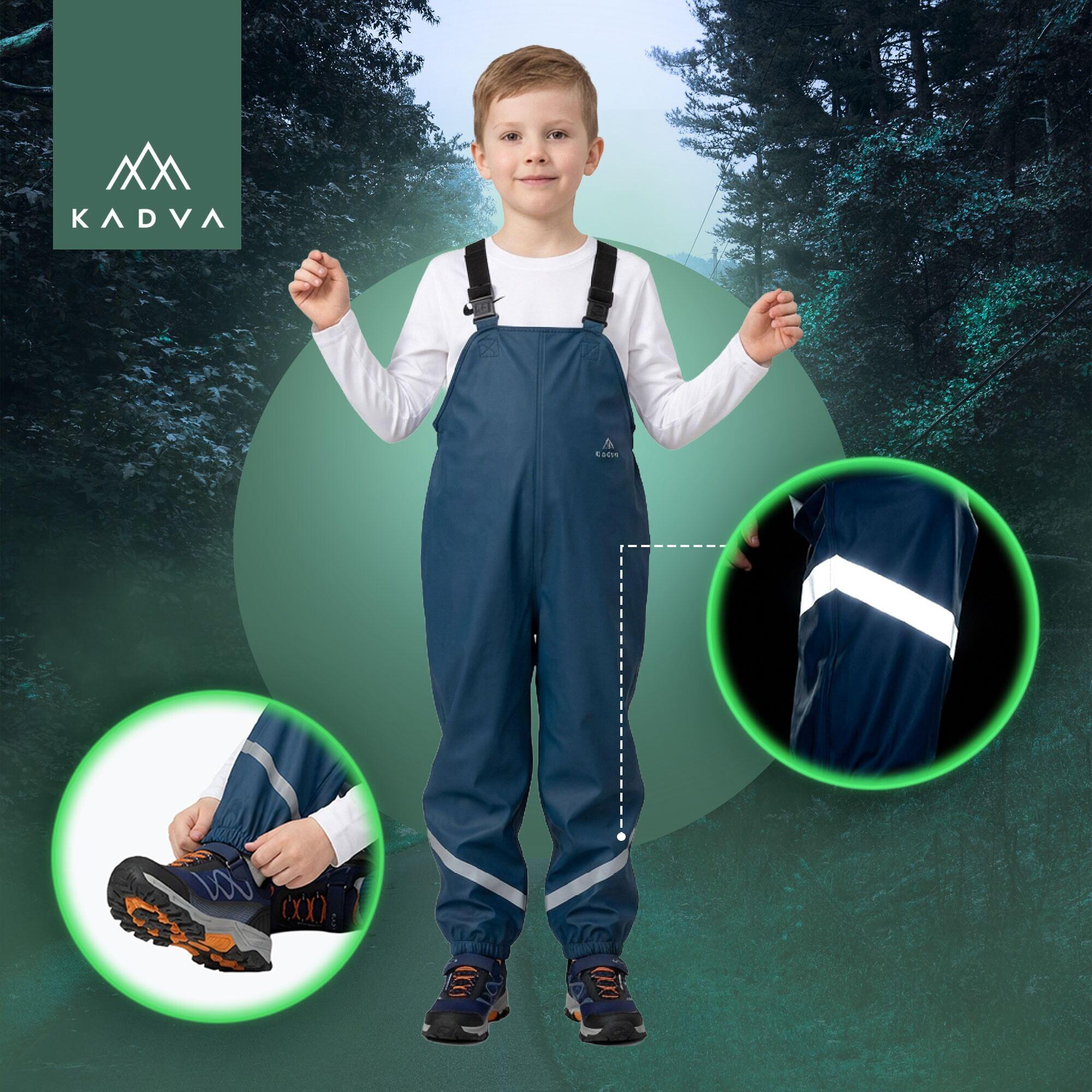Spodnie przeciwdeszczowe dziecięce KADVA AquaLock JR membrana 3/7