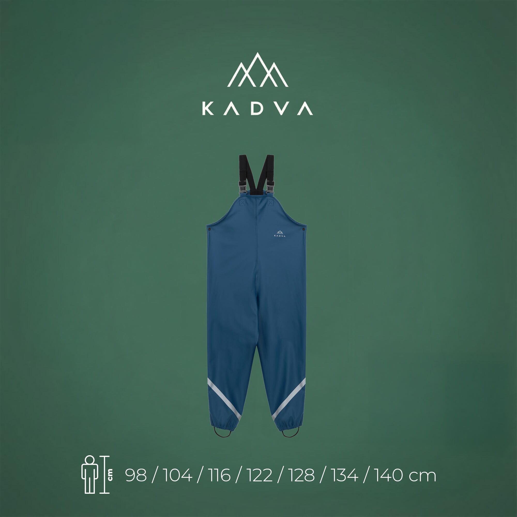 Spodnie przeciwdeszczowe dziecięce KADVA AquaLock JR membrana 2/7