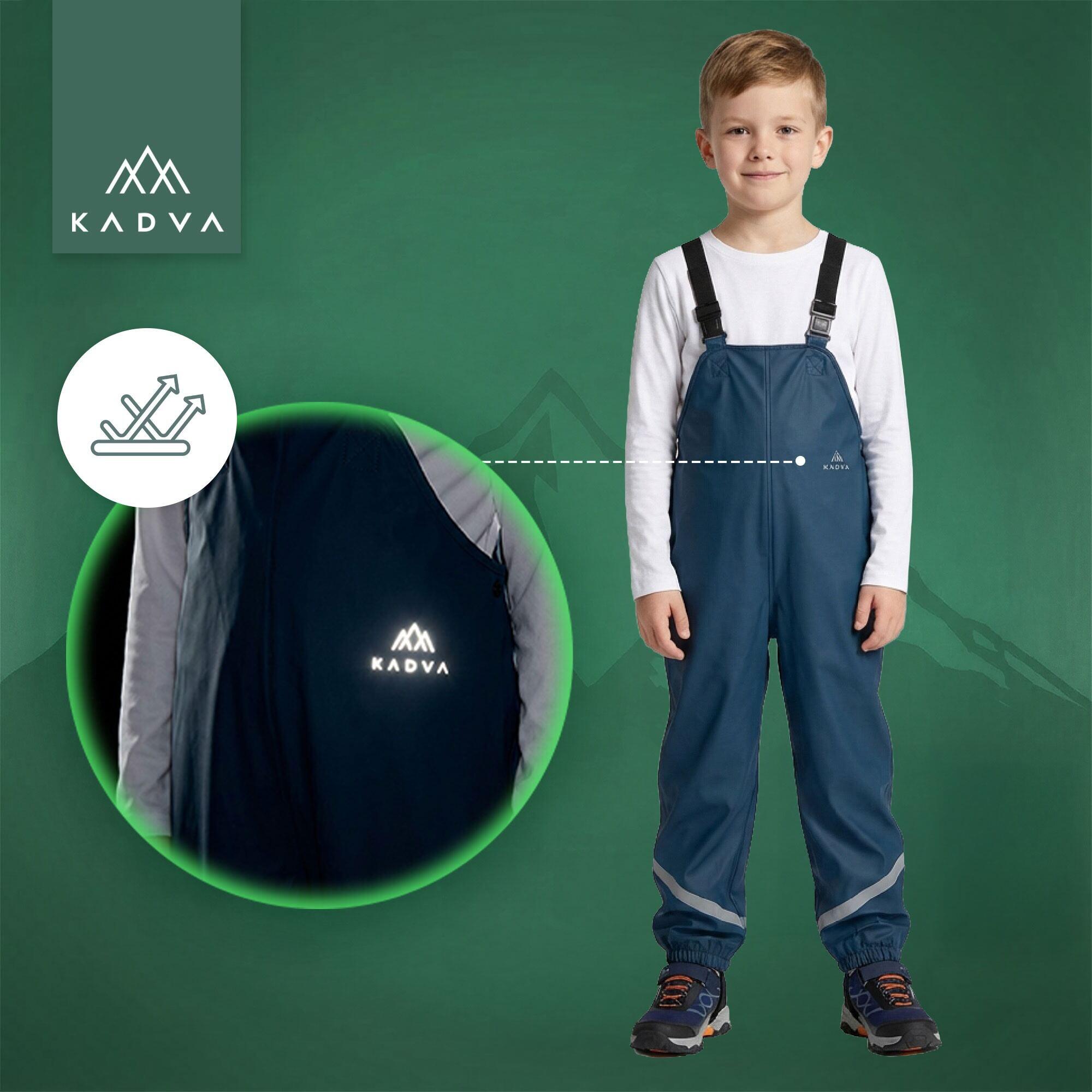 Spodnie przeciwdeszczowe dziecięce KADVA AquaLock JR membrana 7/7