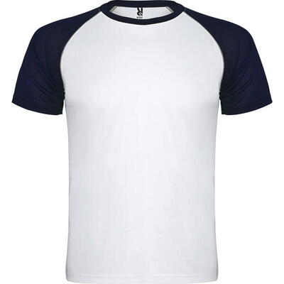 Roly indianapolis sportshirt kinderen - wit / marine