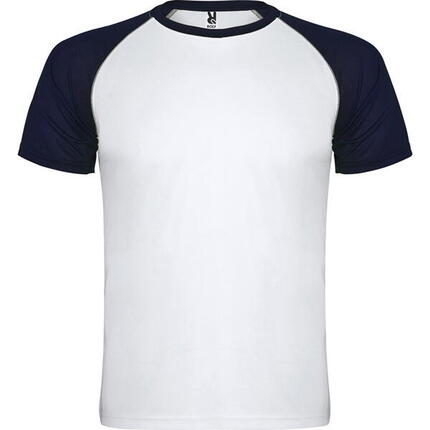 Roly Indianapolis Funktionelles Sportshirt Kinder - Weiß / Marine
