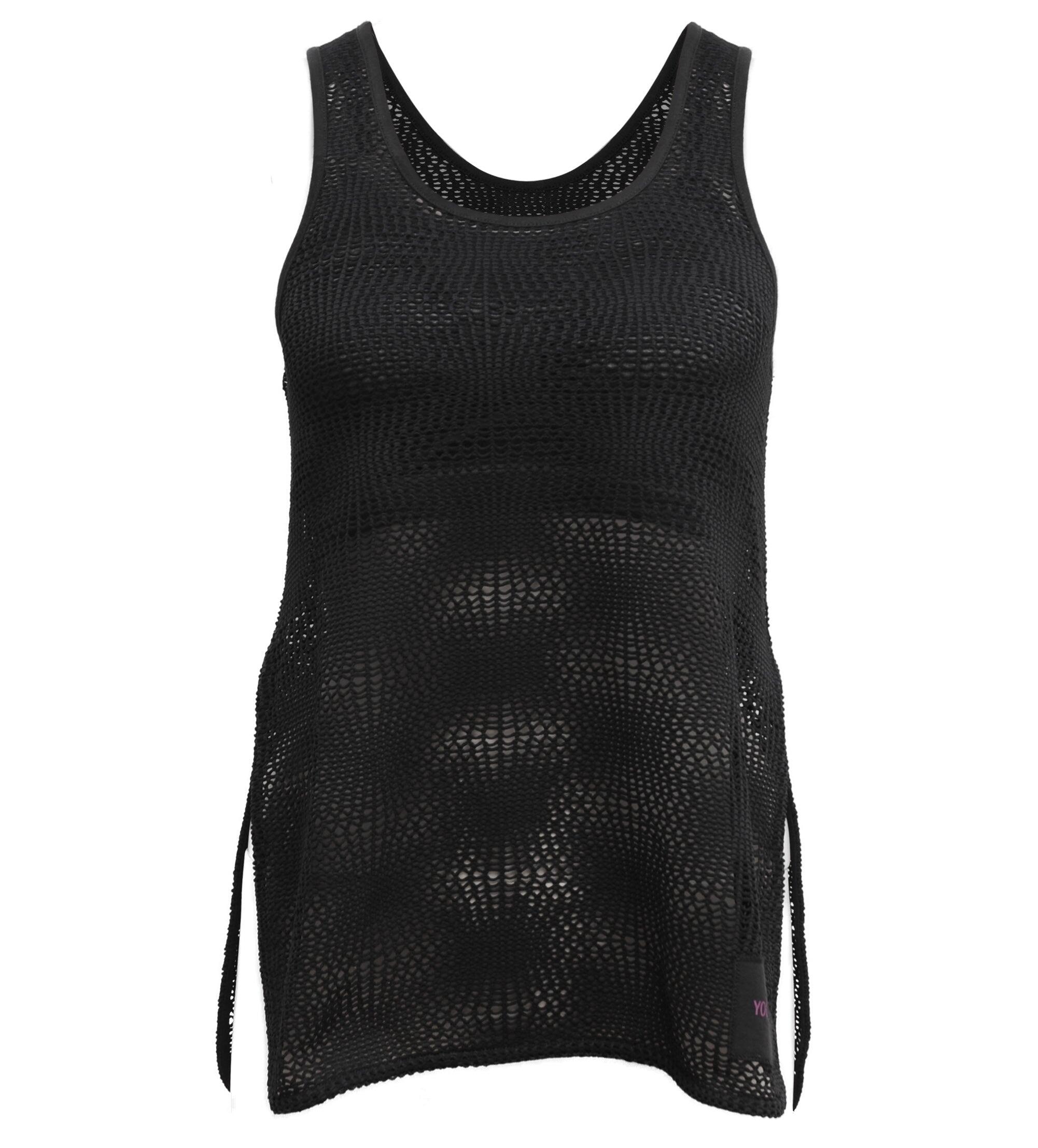 Yoga-Mesh-Top "Roma" - black 3/3