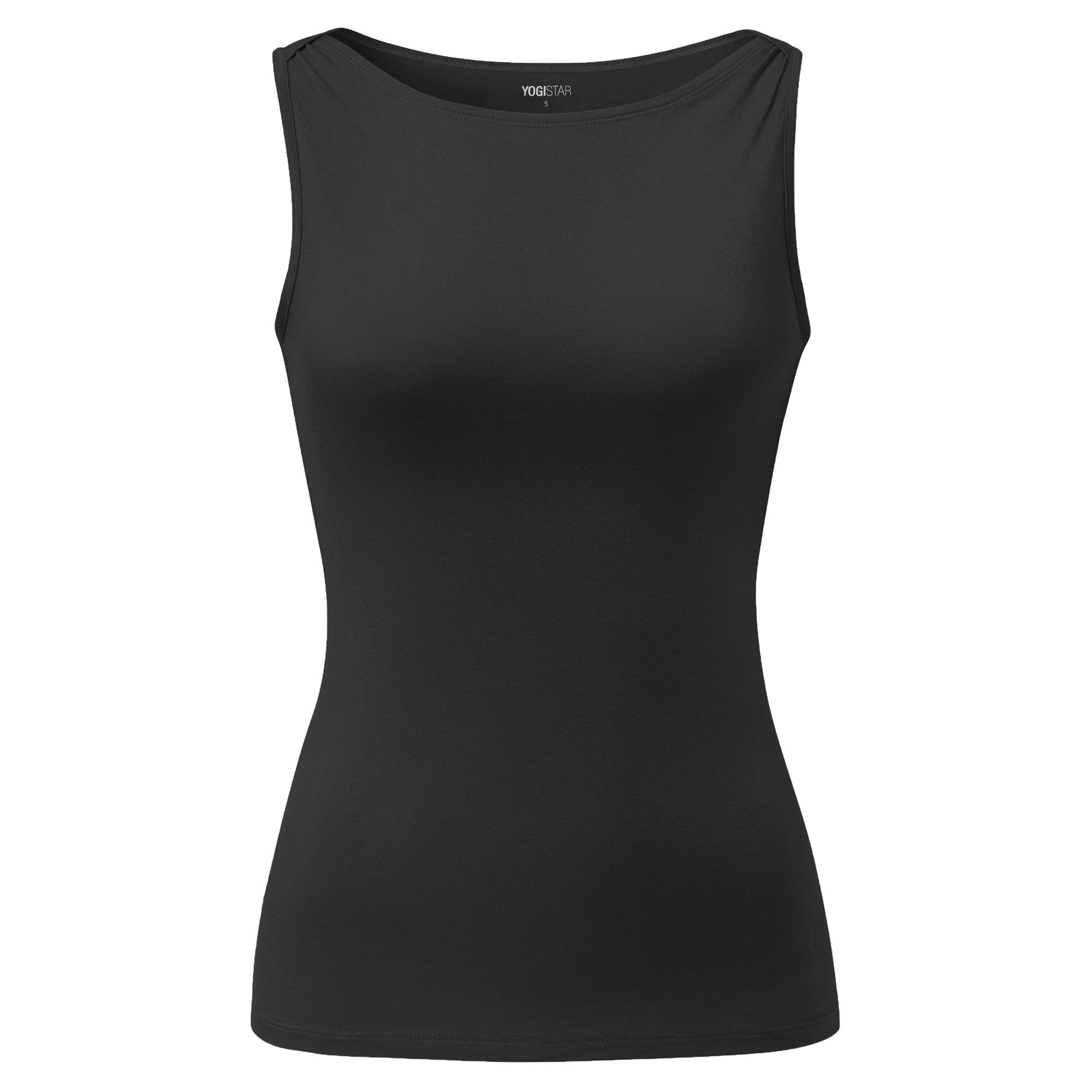 Yoga-Top Boatneck "ala" - black 3/3