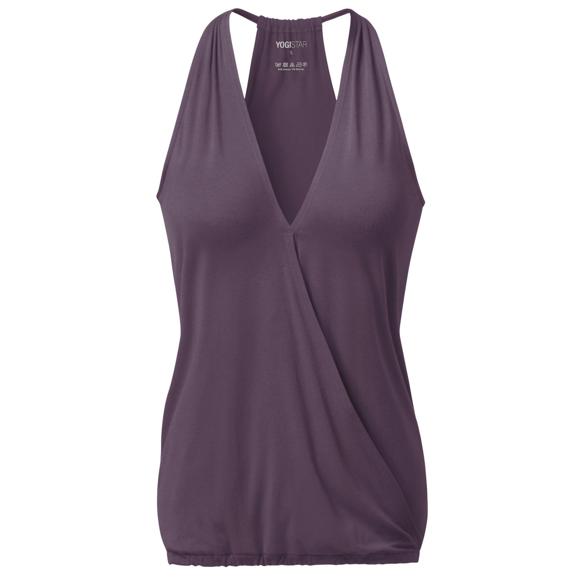 Yoga-Racerback V-Neck "ala" - elderberry 3/3