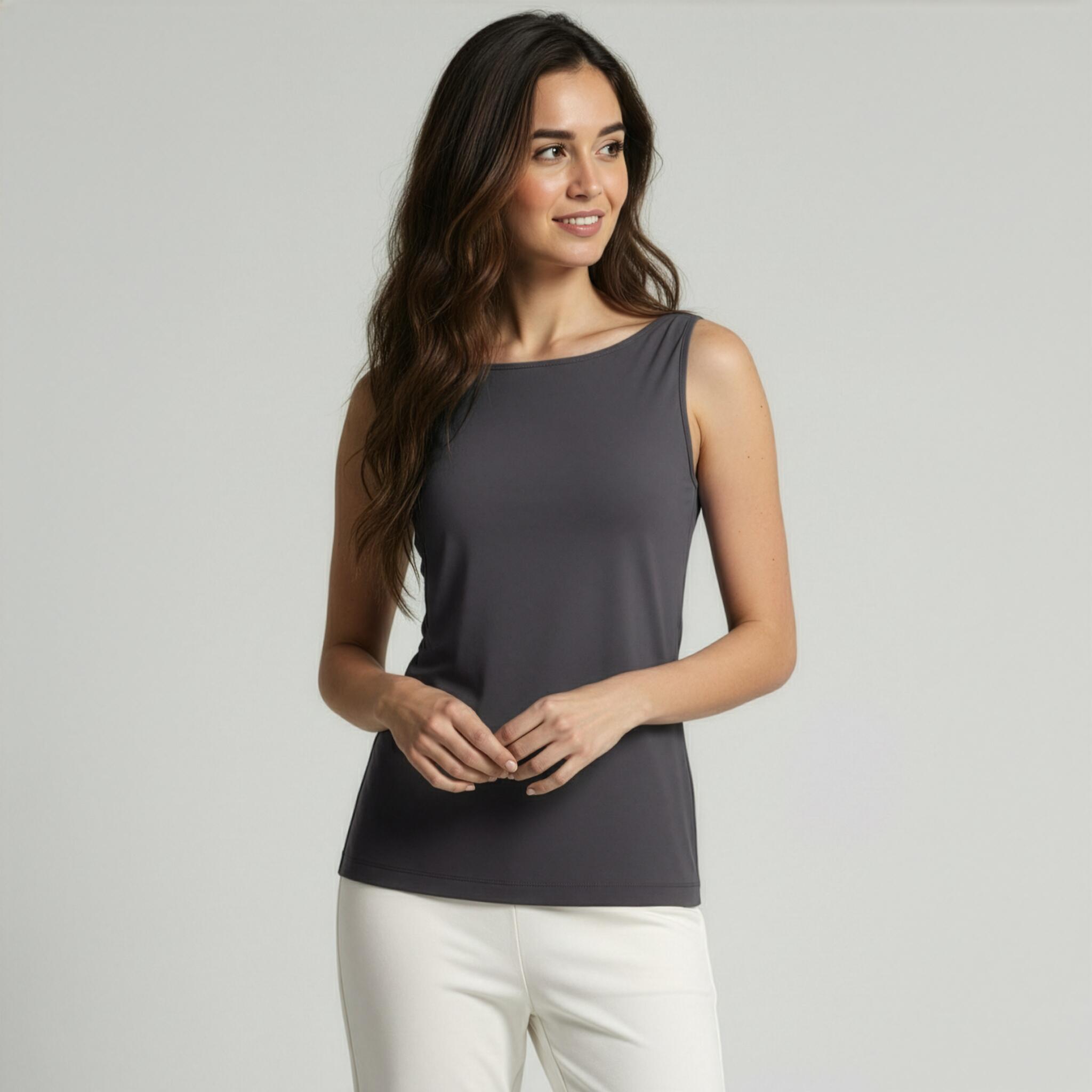 Yoga-Top Boatneck "ala" - stonehenge 2/3