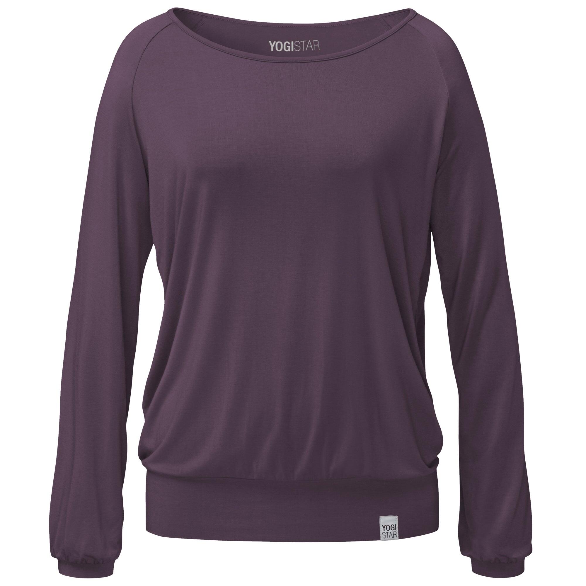 Yoga-Longsleeve "ala" - elderberry 3/3