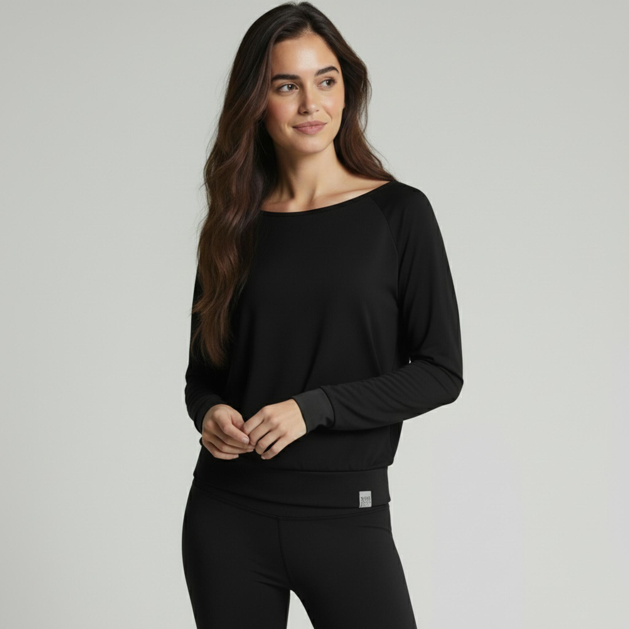 Yoga-Longsleeve "ala" - black 2/3
