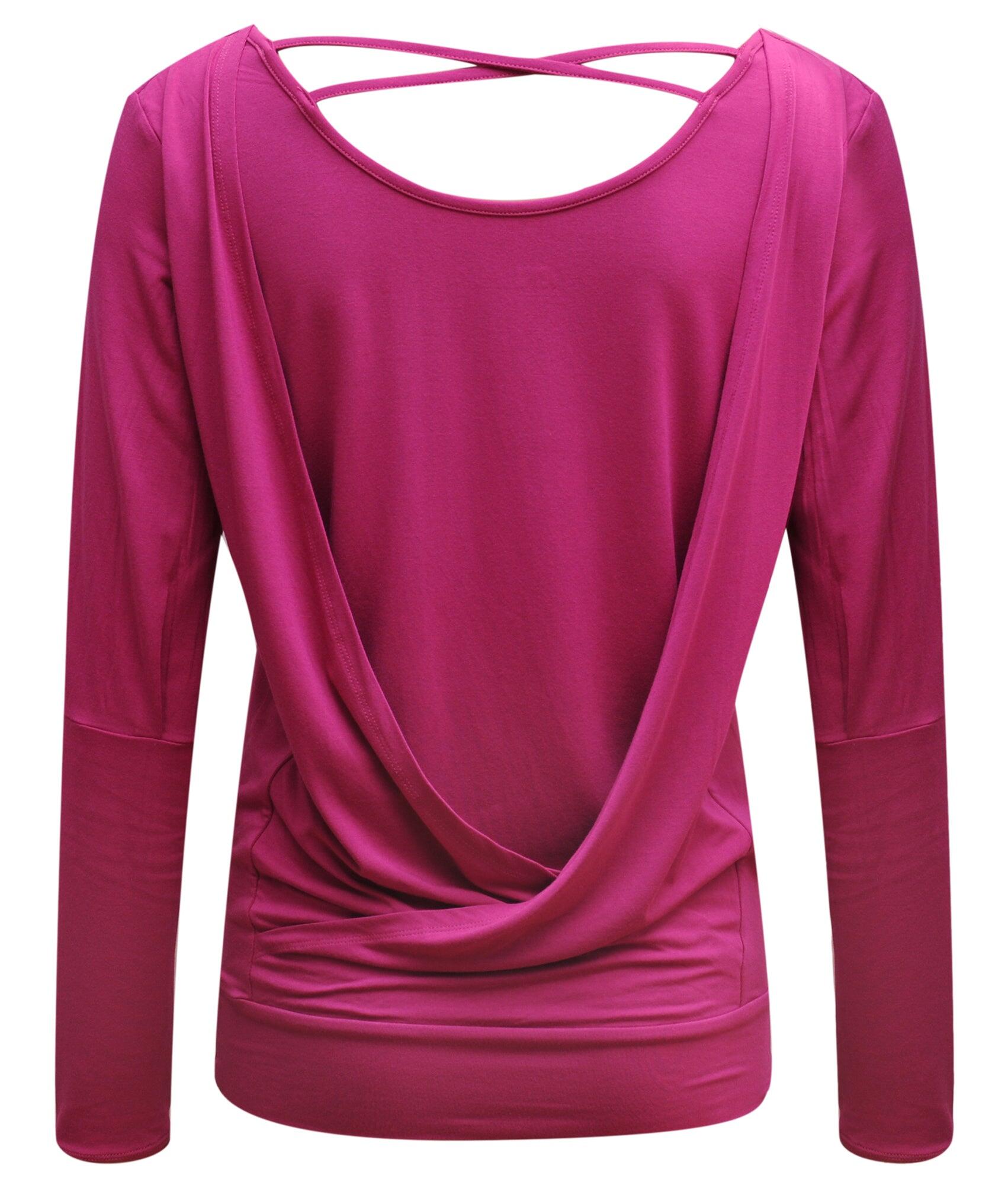 Yoga-Longsleeve flowing shakti "ala" - raspberry 4/4