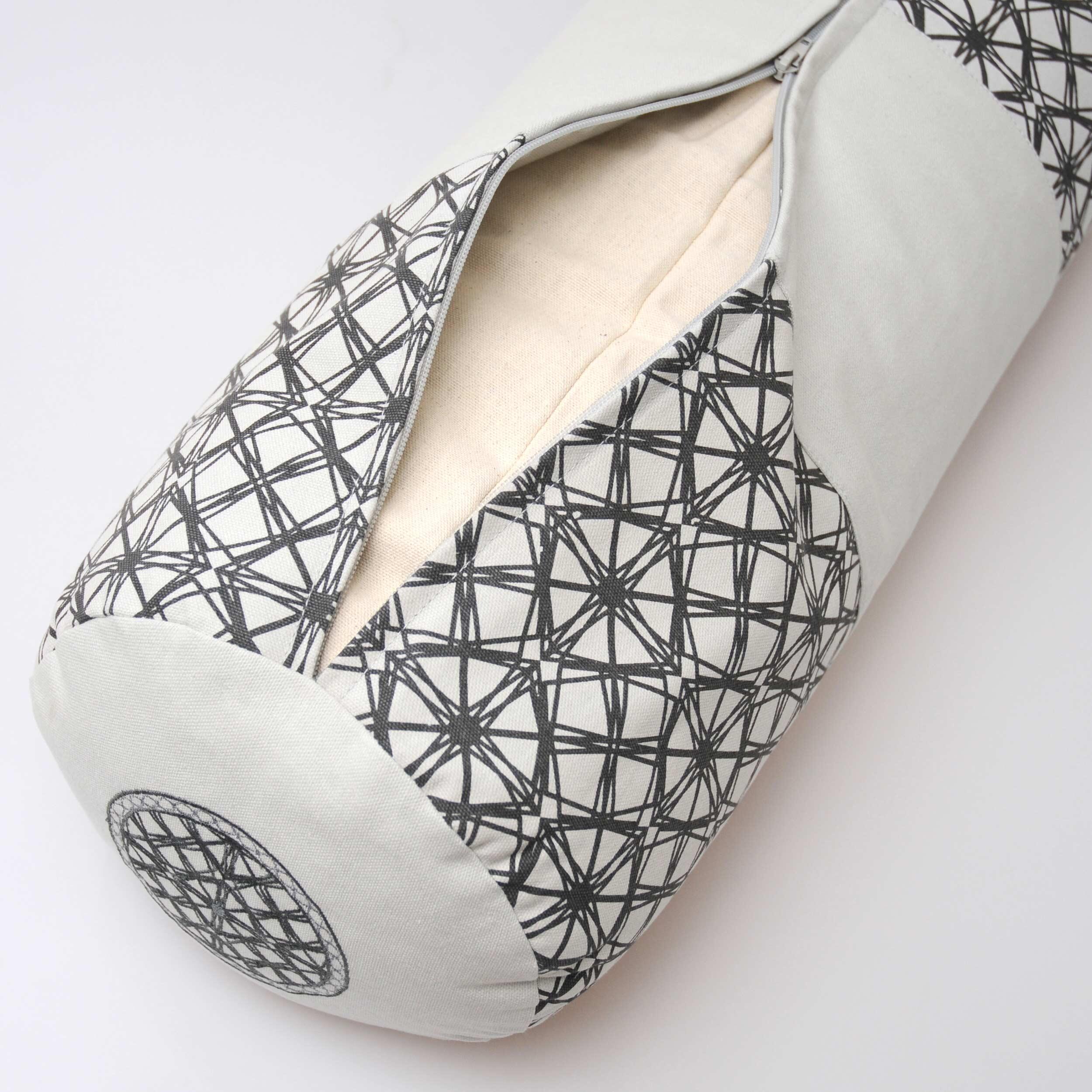 Yoga-Bolster rund - vintage - organic cotton 3/6
