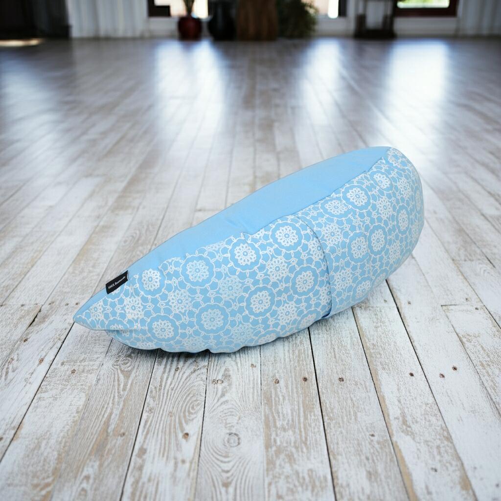 Reise-Meditationskissen halbrund - vintage - cotton 2/6