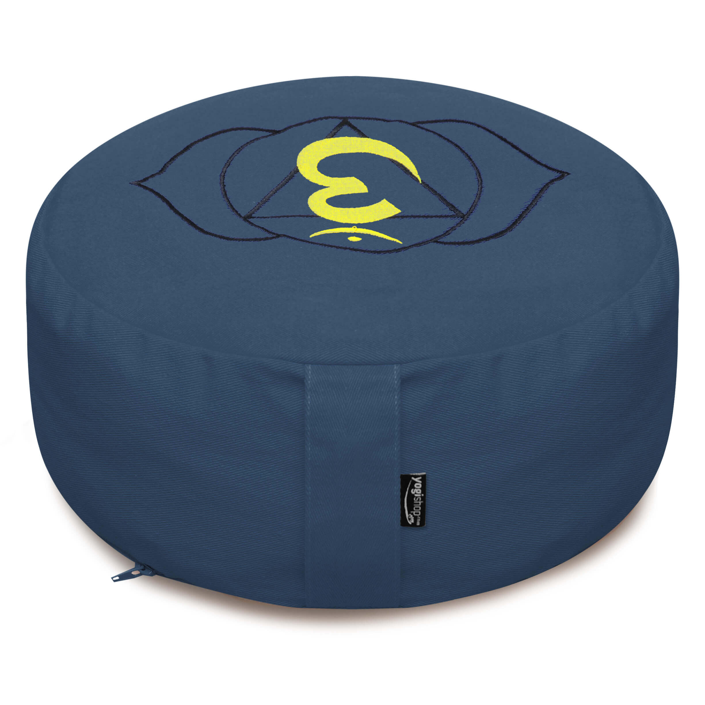 Meditationskissen - rund - Chakras - organic cotton - ø 36cm x 15cm 5/6