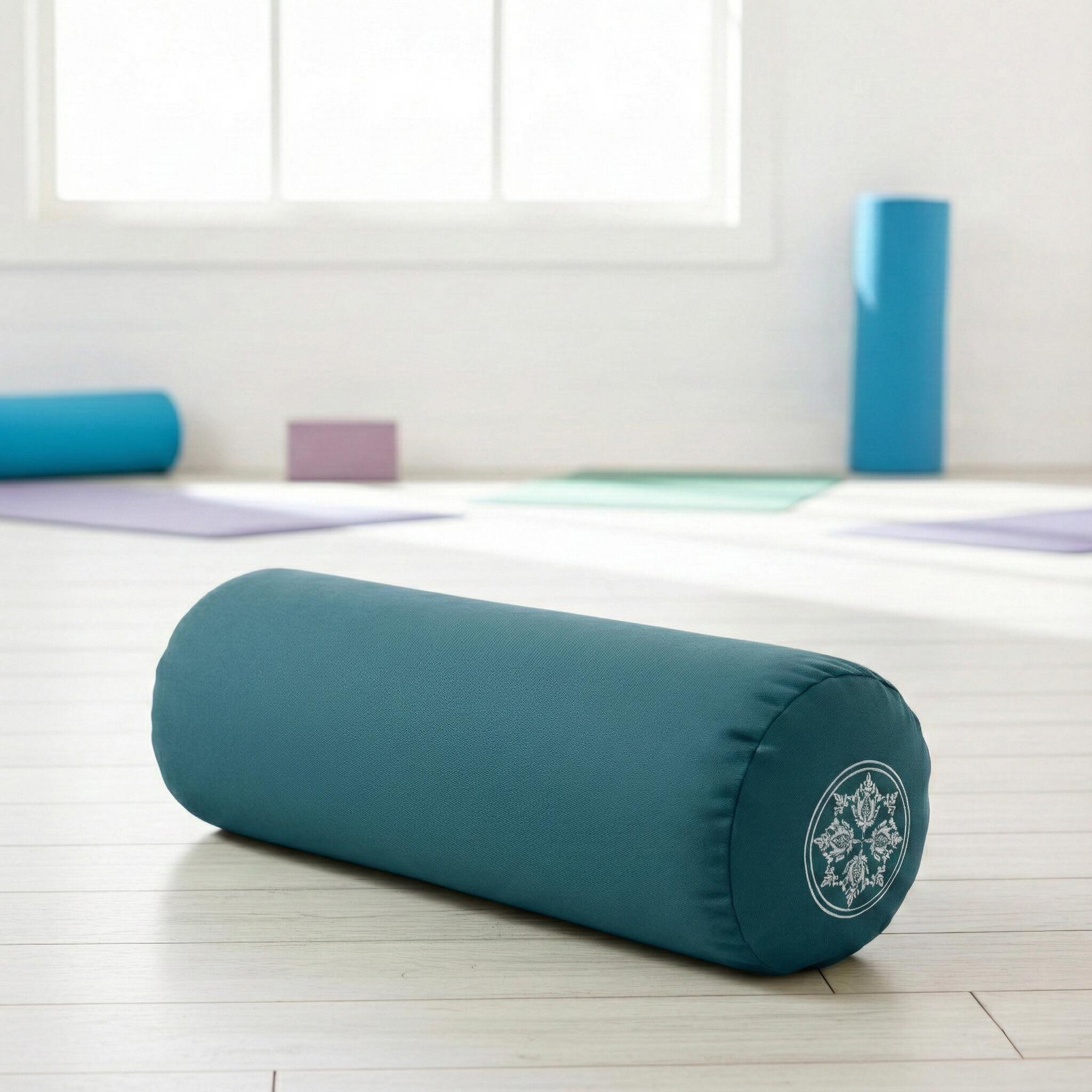 Yoga-Bolster rund - vintage - organic cotton 2/6