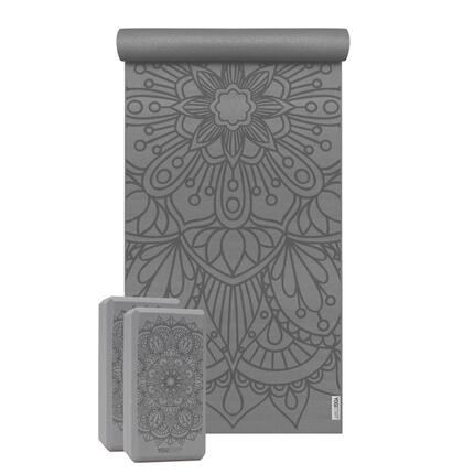 Yoga-Set Starter Edition - lotus mandala (Yogamatte + 2 Yogablöcke)