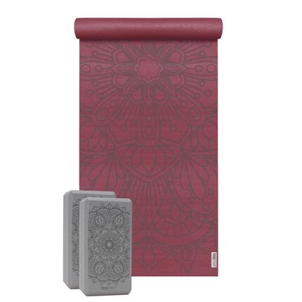 Yoga-Set Starter Edition - lotus mandala (Yogamatte + 2 Yogablöcke)