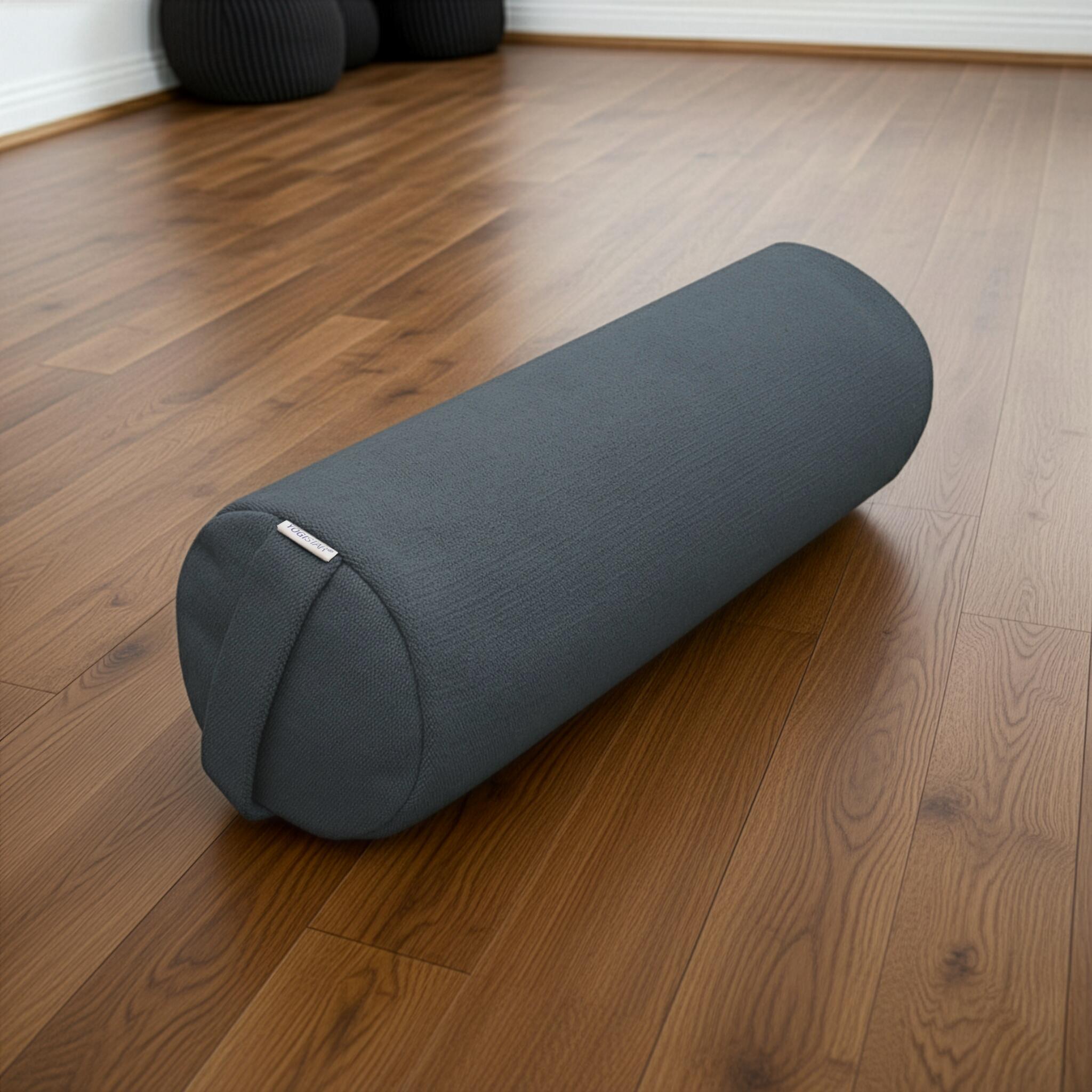 Yoga-Bolster yin - rund - Jute 3/4