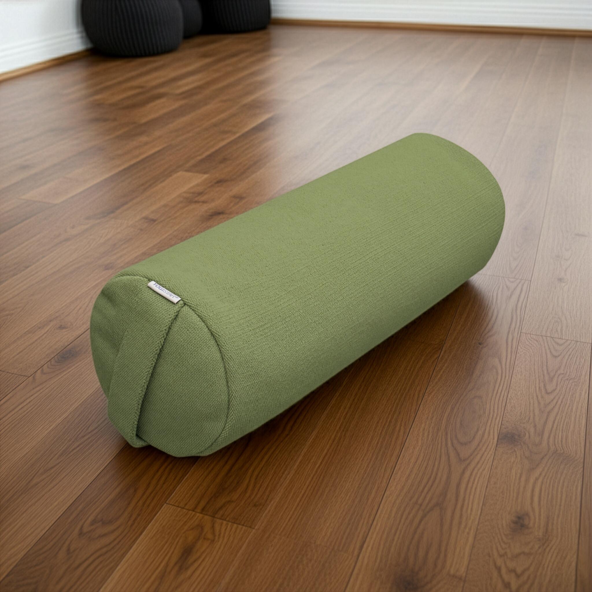 Yoga-Bolster yin - rund - Jute 4/4