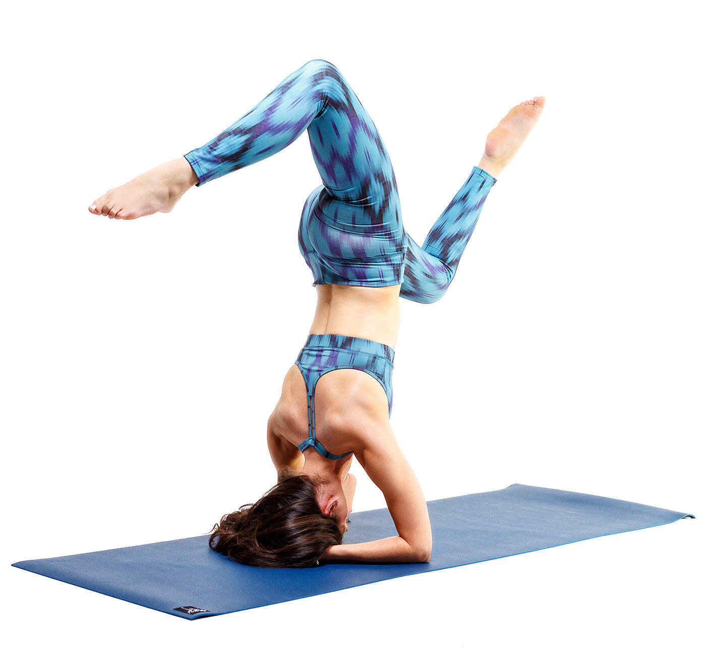 Yoga-Bra "Shiva" - Ikat aqua 5/5