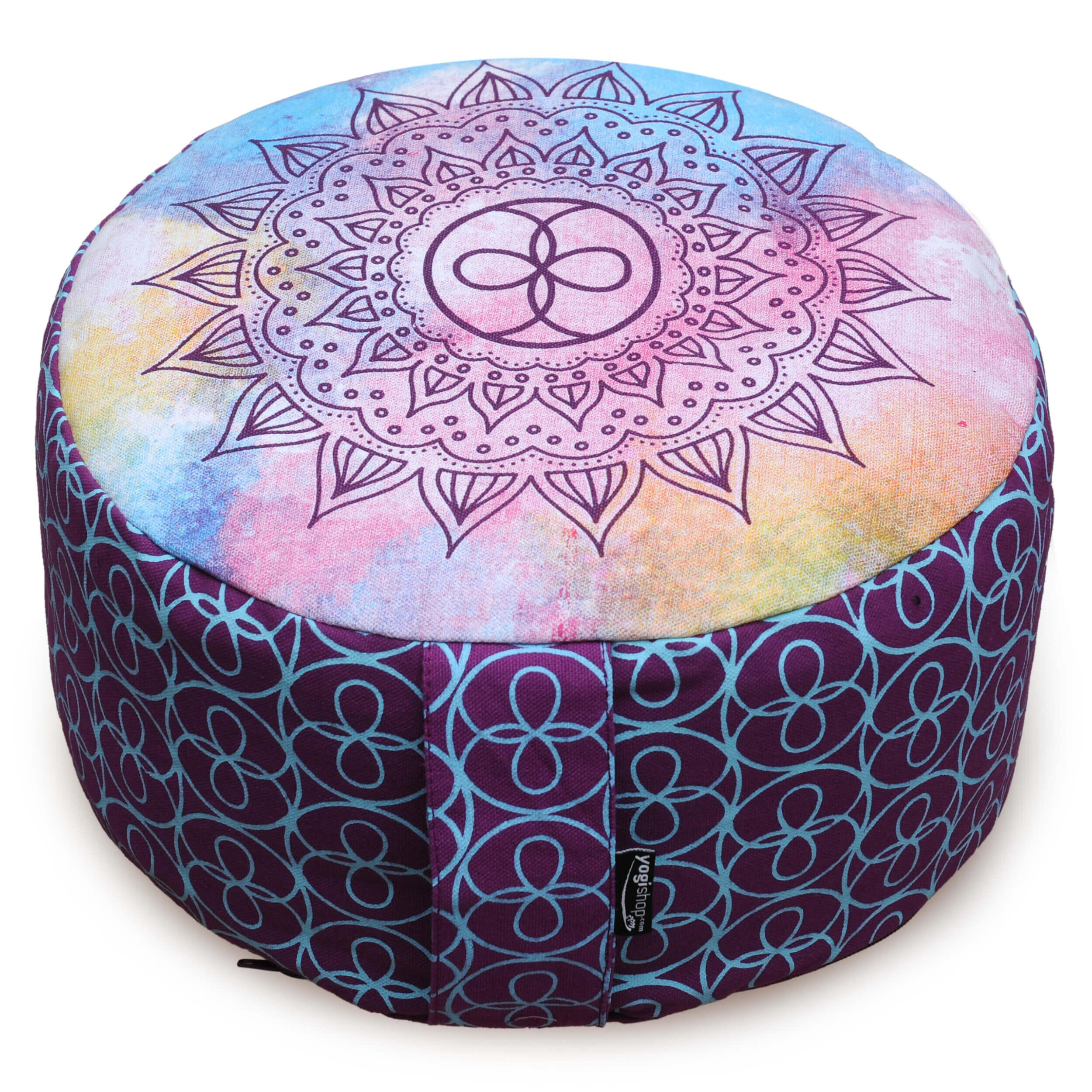Meditationskissen - rund - cosmic flow - organic cotton - ø 30cm x 15cm 2/5