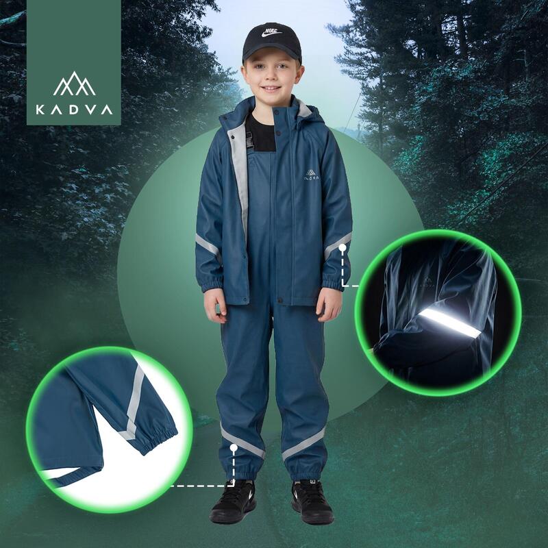 Geacă de ploaie pentru copii KADVA AquaLock JR membrană