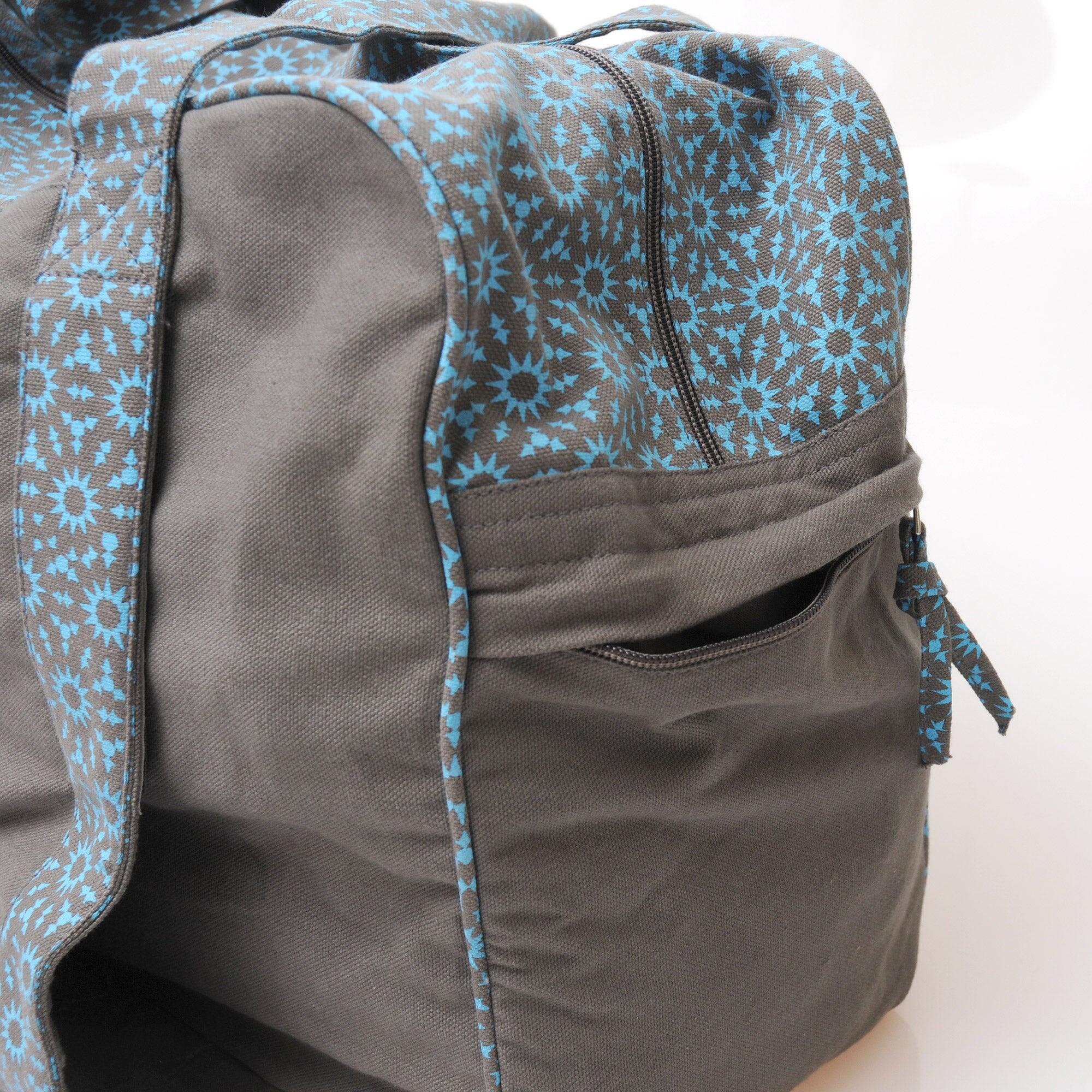 Yogatasche twin bag - take me two - taupe/turquoise 5/6