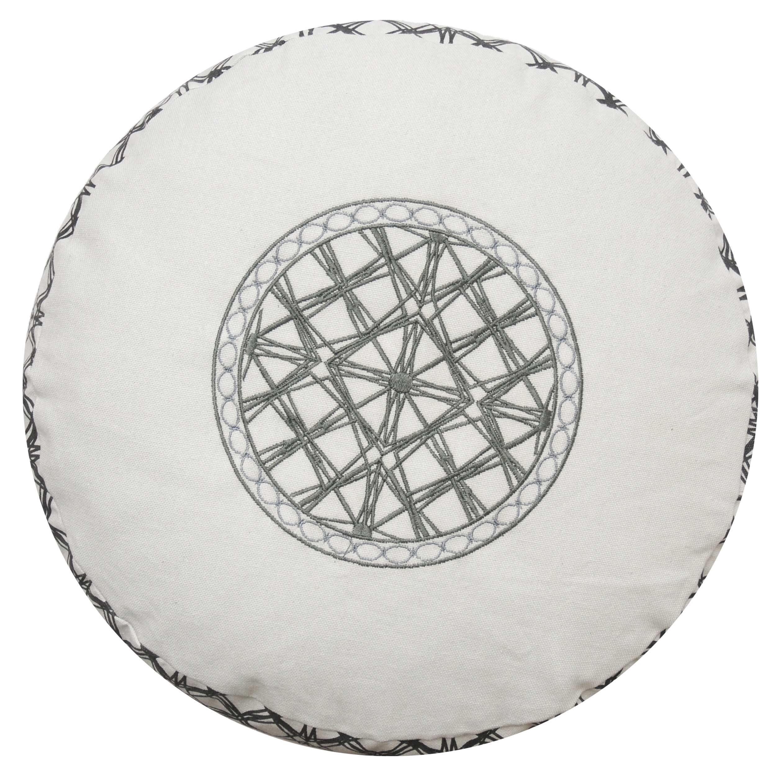 Meditationskissen rund - vintage - organic cotton - ø 36cm x 15cm 3/4