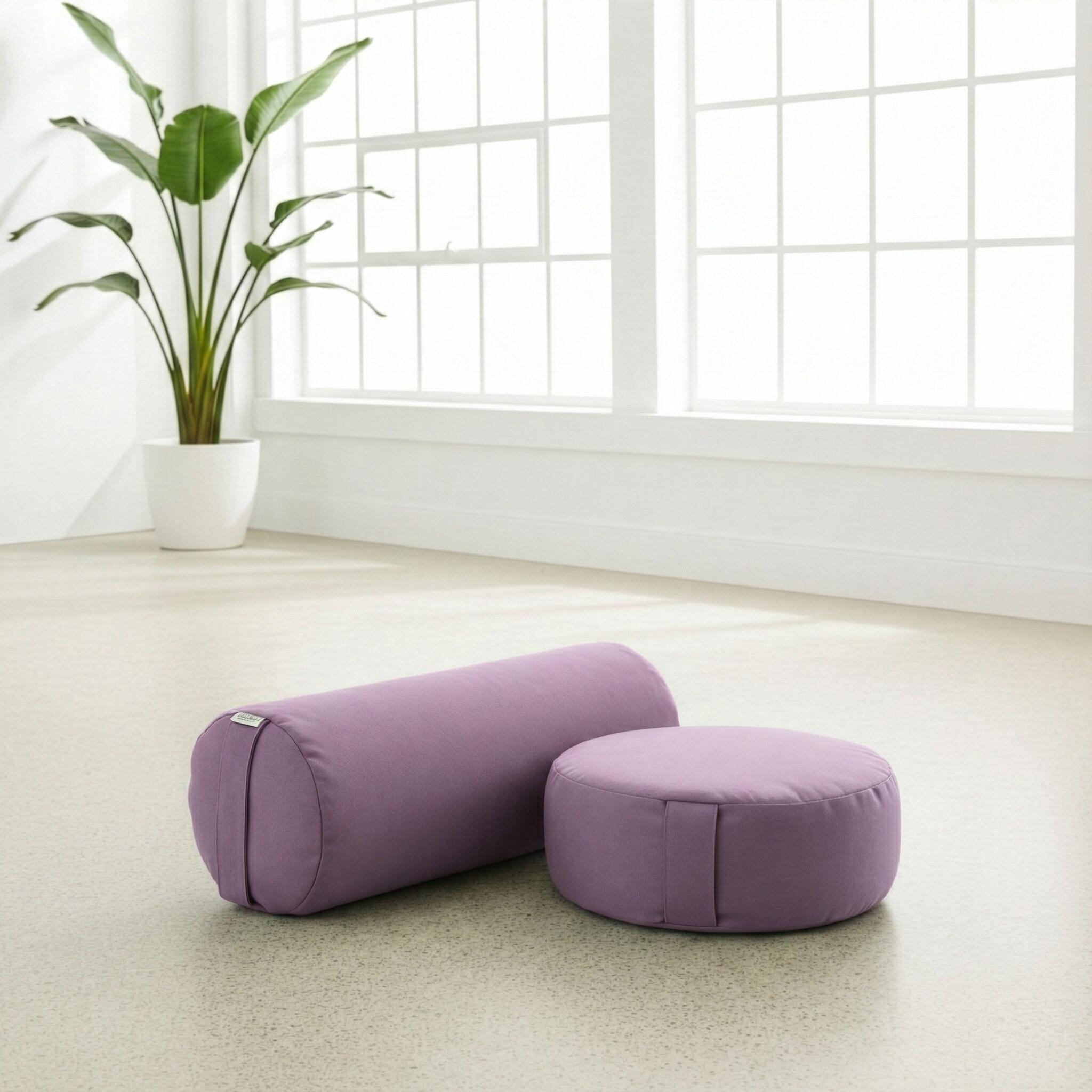 Yoga-Set Ananda (Meditationskissen Dhyana + Yoga-Bolster Samtosha) 3/6