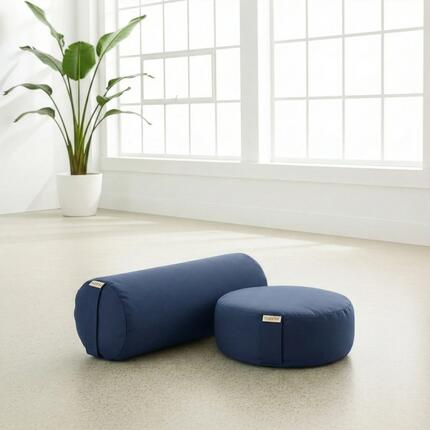 Yoga-Set Ananda (Meditationskissen Dhyana + Yoga-Bolster Samtosha)