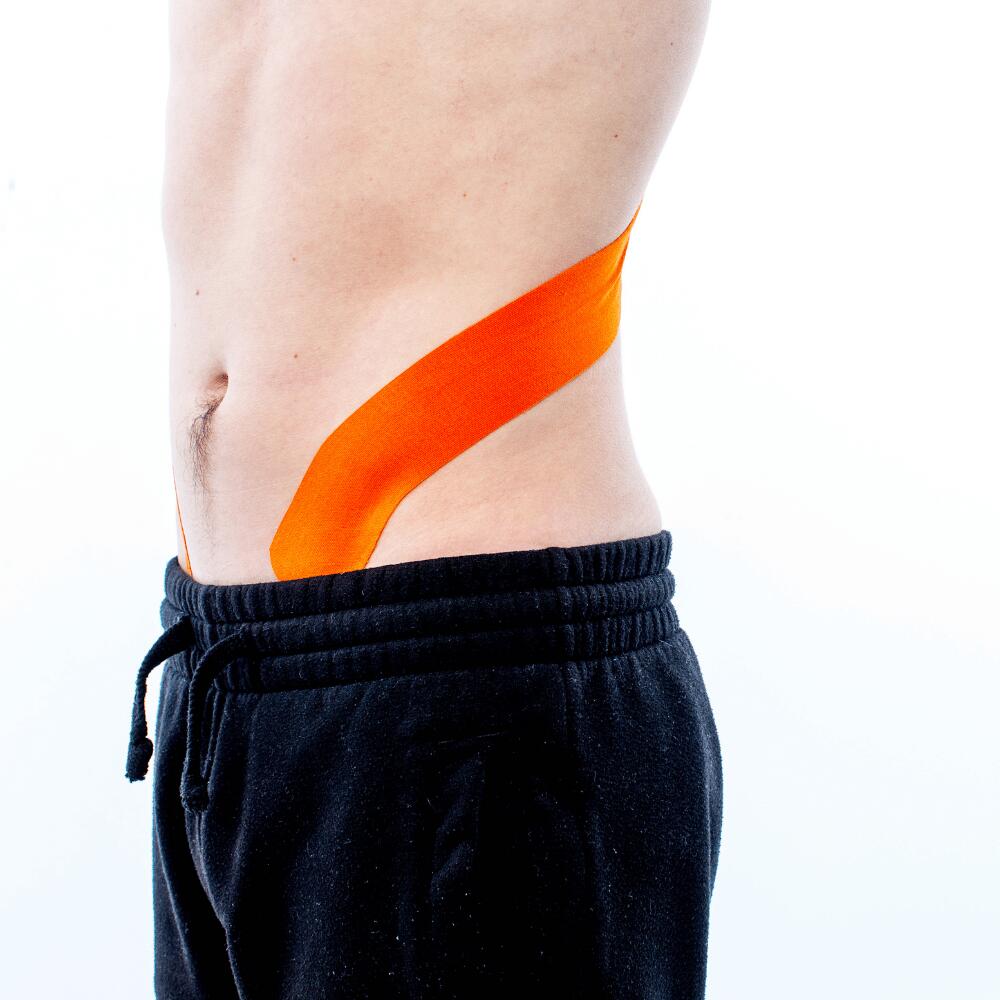 CureTape Classic oranje – kinesiologie tape (kinesiotape) 6/7