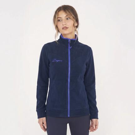 Femme Running Sweat à Capuche Mayte Carmin-Bleu