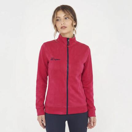 Femme Running Sweat à Capuche Mayte Carmin-Bleu