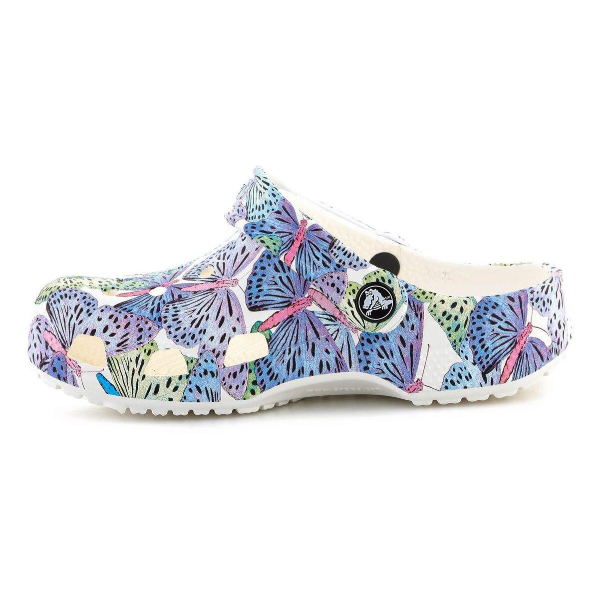 Sandales Crocs CLASSIC BUTTERFLY CLOG K Blanc 3/5