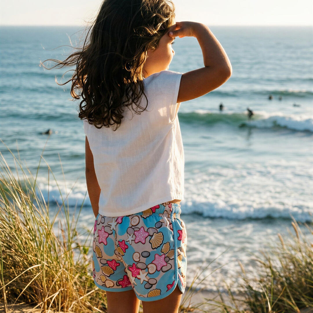 Mädchen Surfen/Schwimmen Boardshorts Premium Ozeanfreundlich Sandy Beach 2/6