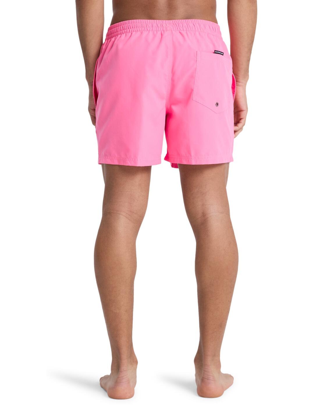 Short de bain EVERYDAY SOLID VOLLEY 15" Rose Homme 3/4