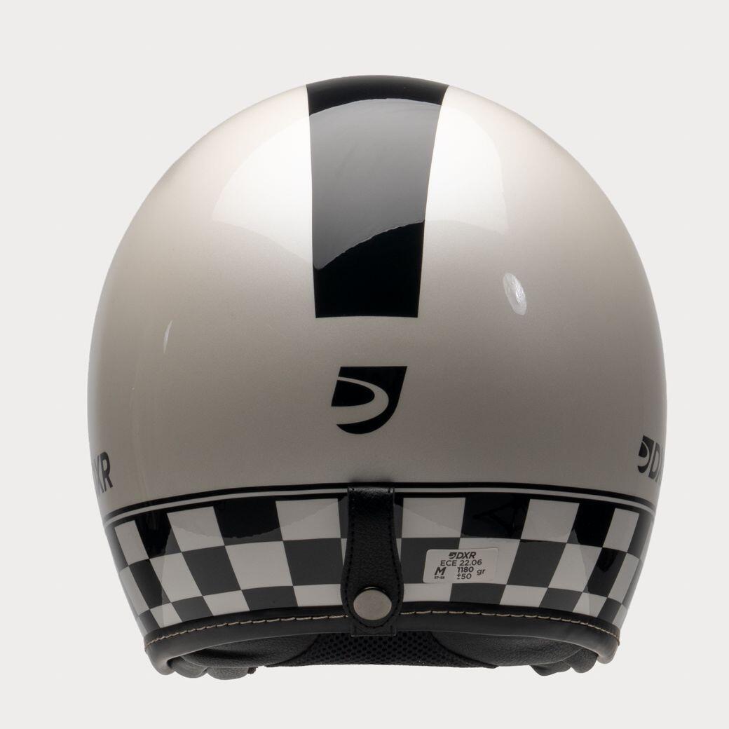 MOTOBLOUZ Casque JET ELEMENT CUP White pour Scooter Vélo Trottinette 3/7