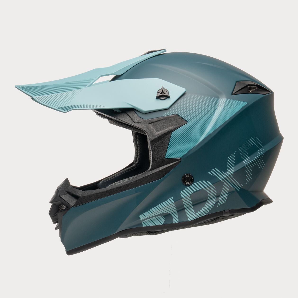 MOTOBLOUZ Casque intégral VTT / Trottinette / Motocross ARGESS ABYSS Bleu 2/7