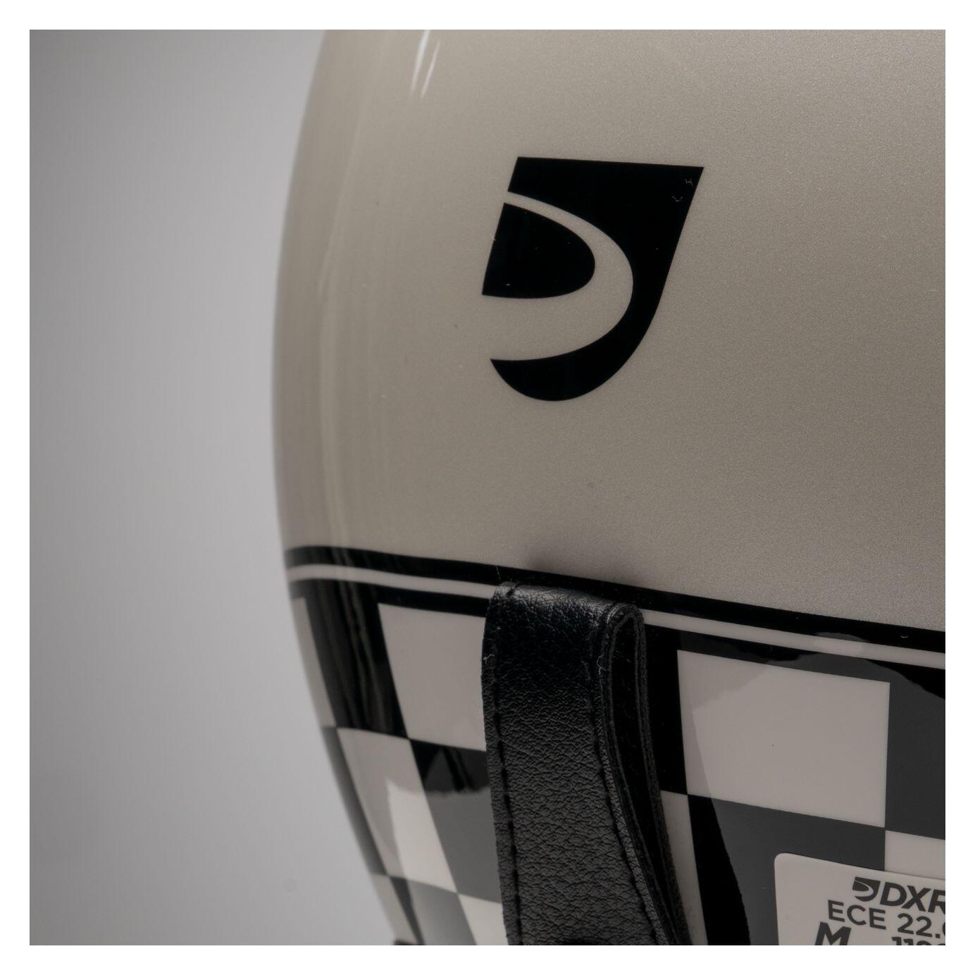 MOTOBLOUZ Casque JET ELEMENT CUP White pour Scooter Vélo Trottinette 7/7