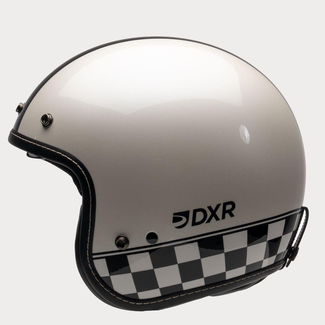 MOTOBLOUZ Casque JET ELEMENT CUP White pour Scooter Vélo Trottinette 2/7