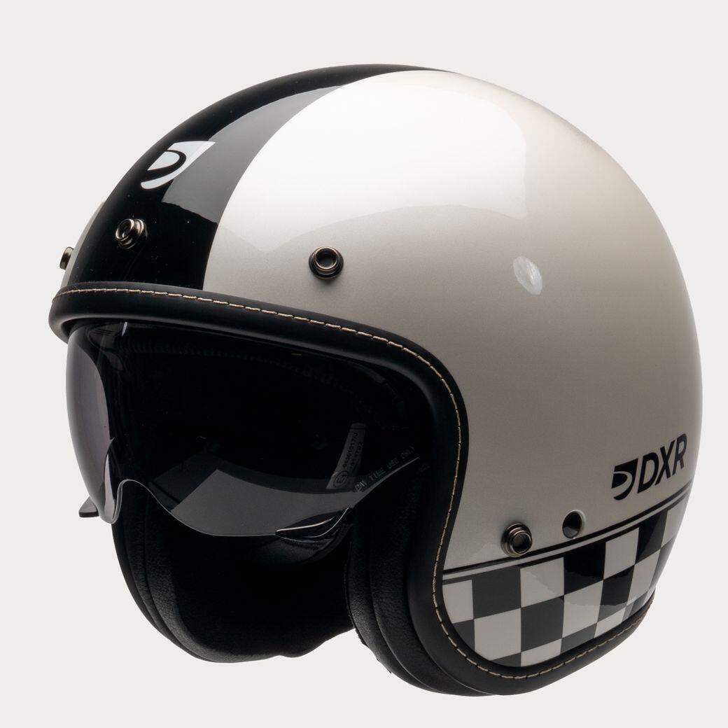 MOTOBLOUZ Casque JET ELEMENT CUP White pour Scooter Vélo Trottinette 5/7