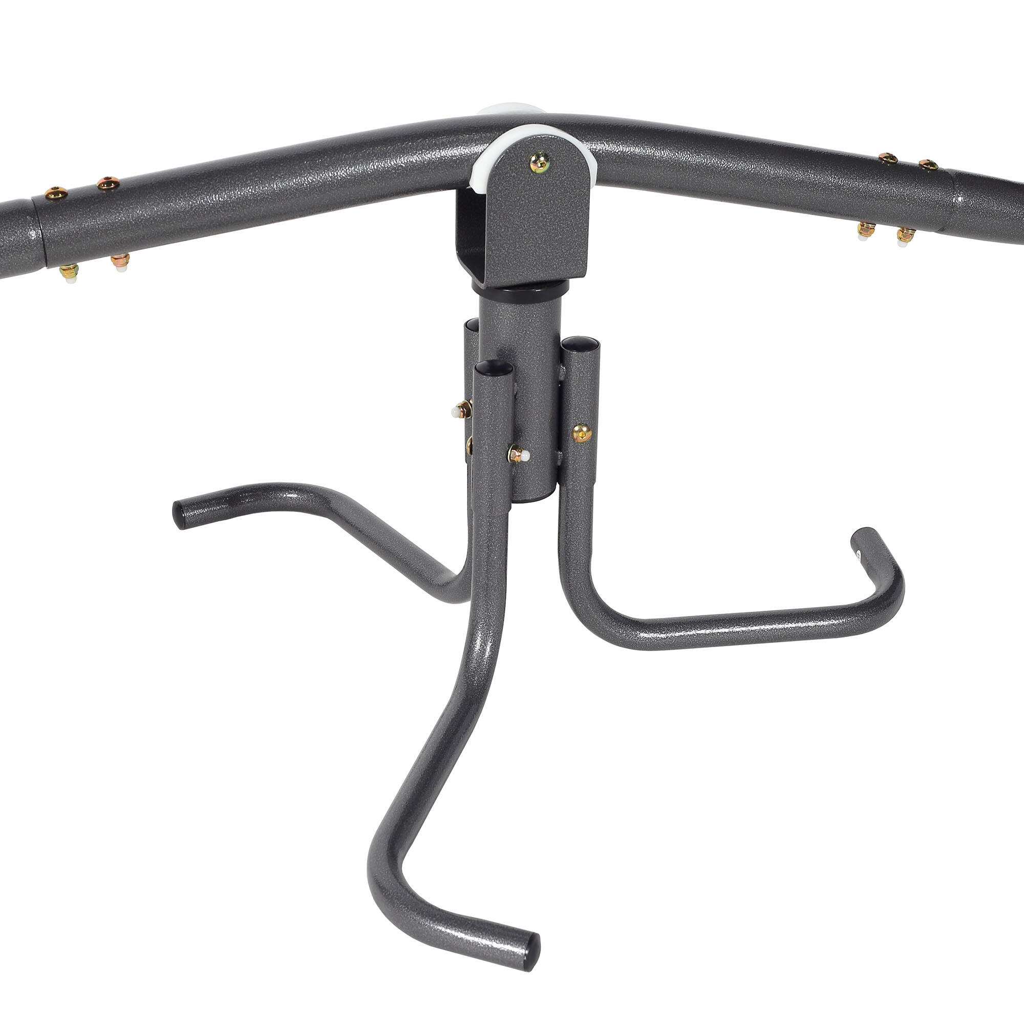 Portique balançoire bascule 2-en-1 Rotation 360° Acier 172x55x70cm 70kg EN71 7/7