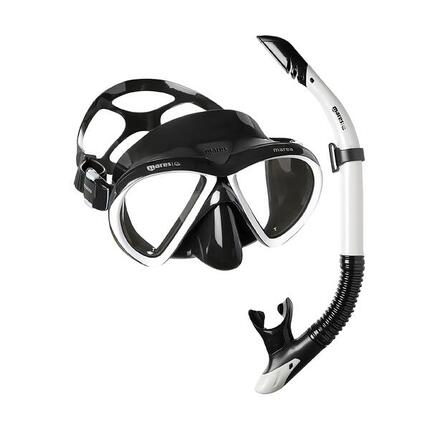 Combo Snorkeling Adulte Marea Masque Silicone EZ Adjust Tuba Semi-Dry