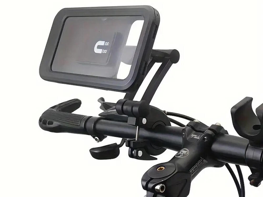 Soporte Para Móvil Para Bicicleta Giratorio 360° Universal Negro 2/7