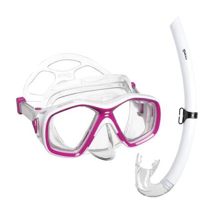 Combo Snorkeling Enfant 8-14 ans Tapu Jr Masque Double Verre Tuba Junior
