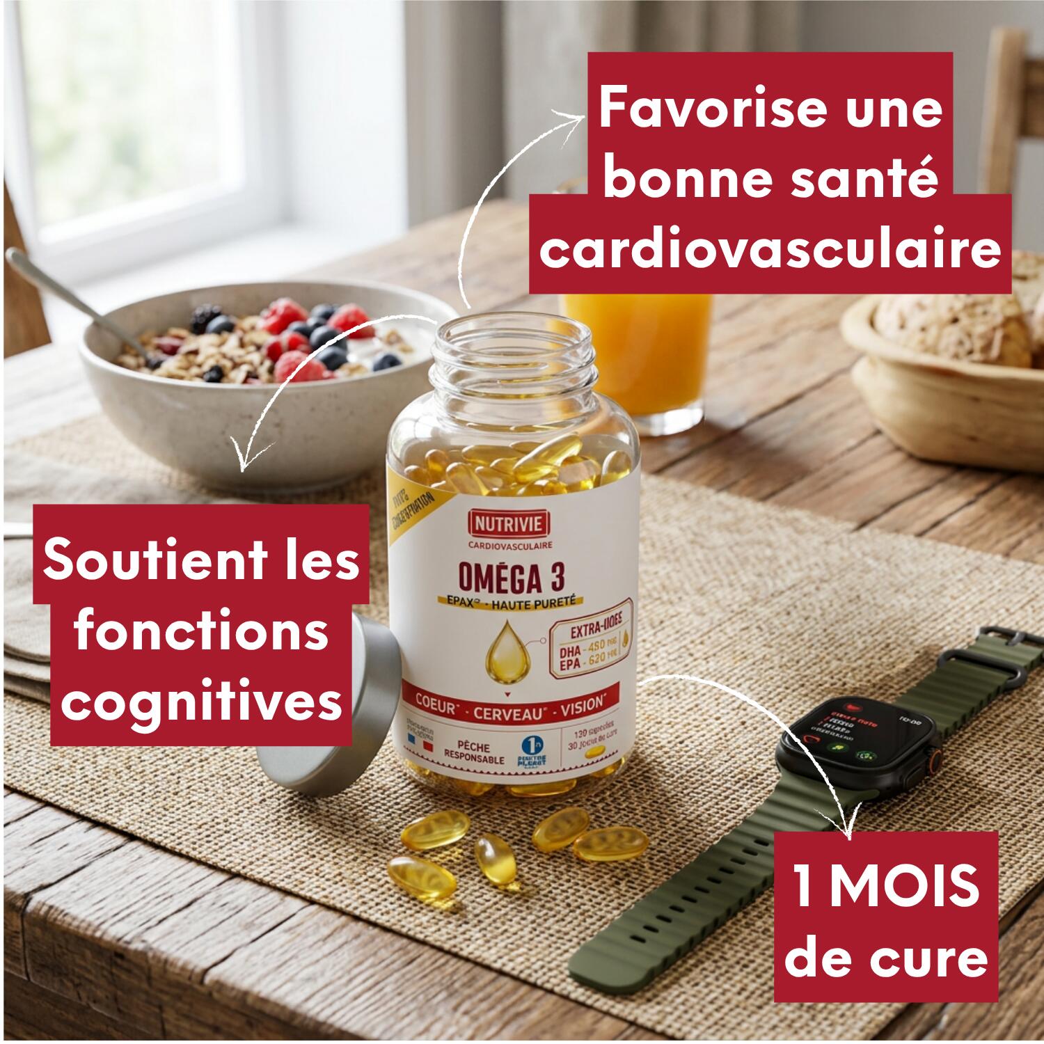 Oméga 3 – EPAX - 1mois - Récupération Musculaire et Santé Cardiovasculaire 2/5