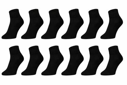 Shorty de sport lot de 12 – noir – taille 39-42