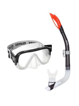 Combo Snorkeling Adulte Keewee Splash Masque Verre Unique Tuba Semi-Dry Silicone